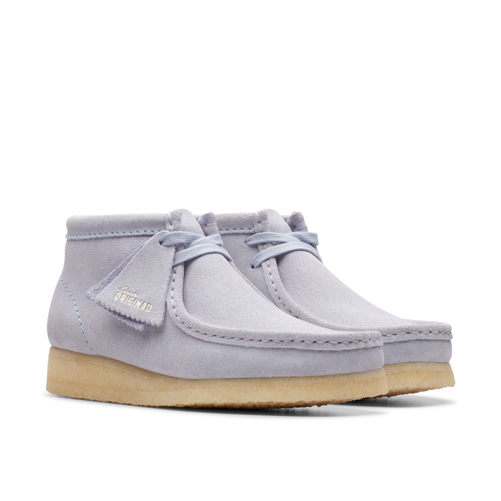 Clarks Originals Wallabee Boot Women's Cloud Grey Suede