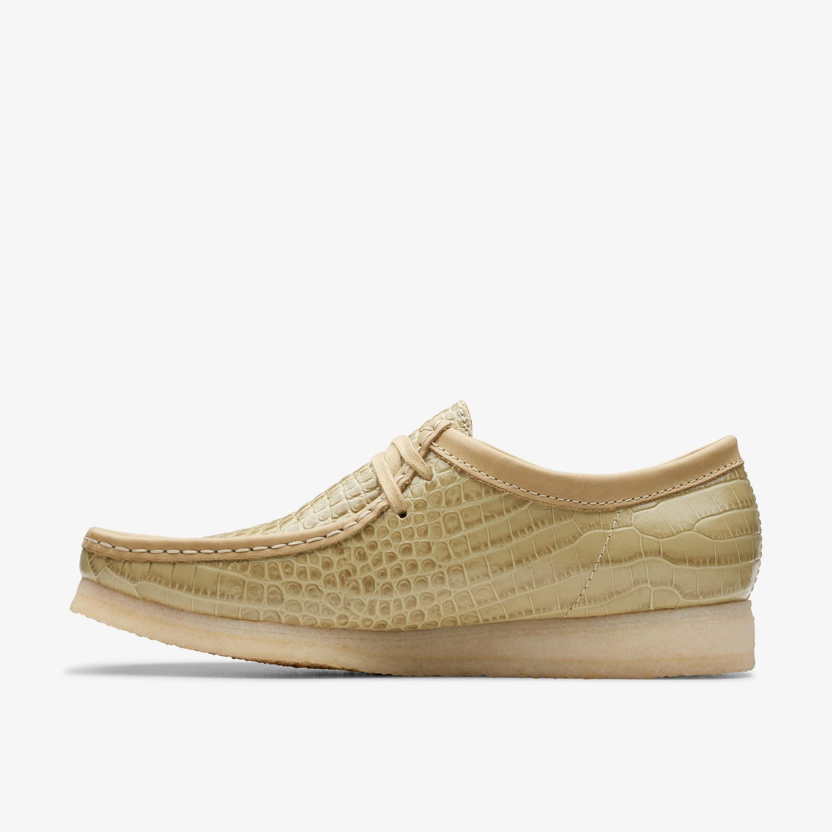 Clarks Originals Wallabee Men's Maple Croc-Embossed Leather 26176572 — side view