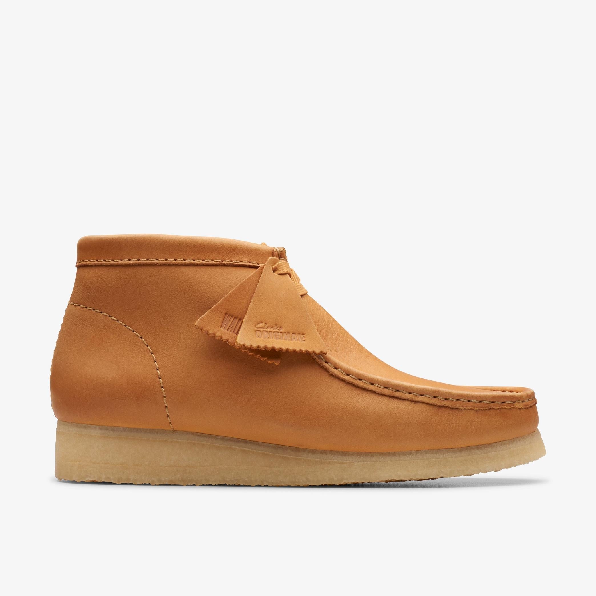 Clarks Originals Wallabee Boot Men's Tan Caramel Leather