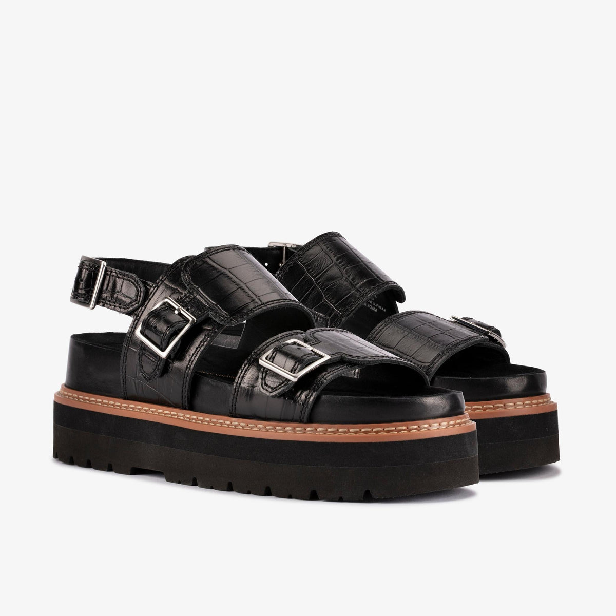 Clarks Orianna Glide Sandal Women's Black Interest 26176641 — sole view