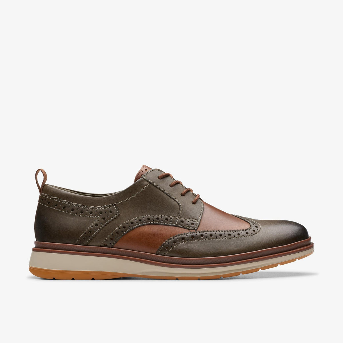 Clarks Originals Chantry Wing Men's Dark Olive Leather 26176721