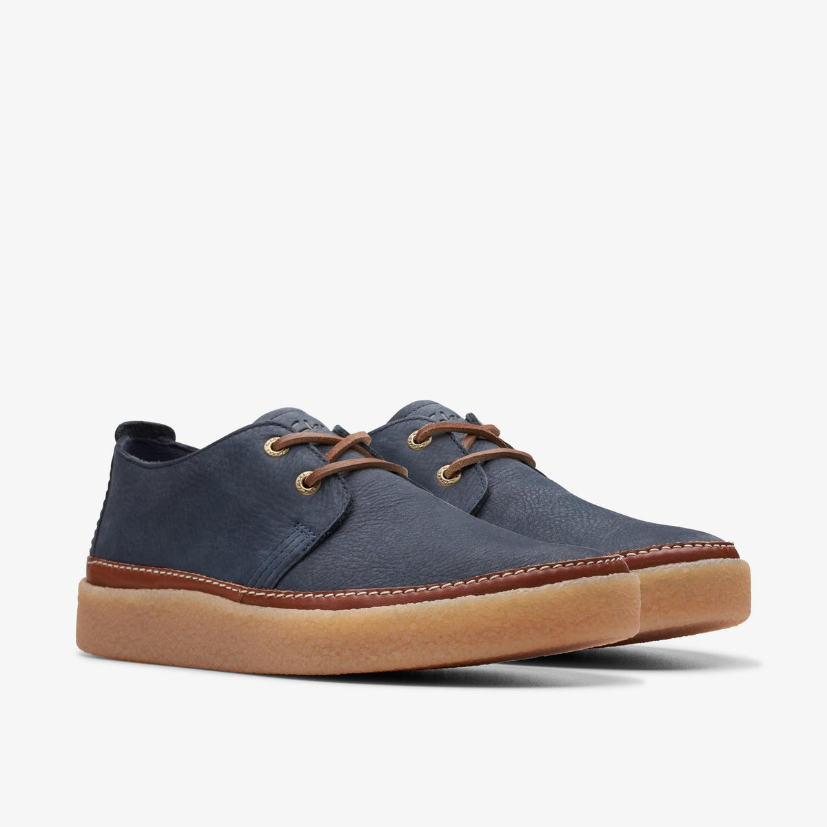 Clarks Clarkwood Low Men's Navy Nubuck 26176867 — sole view