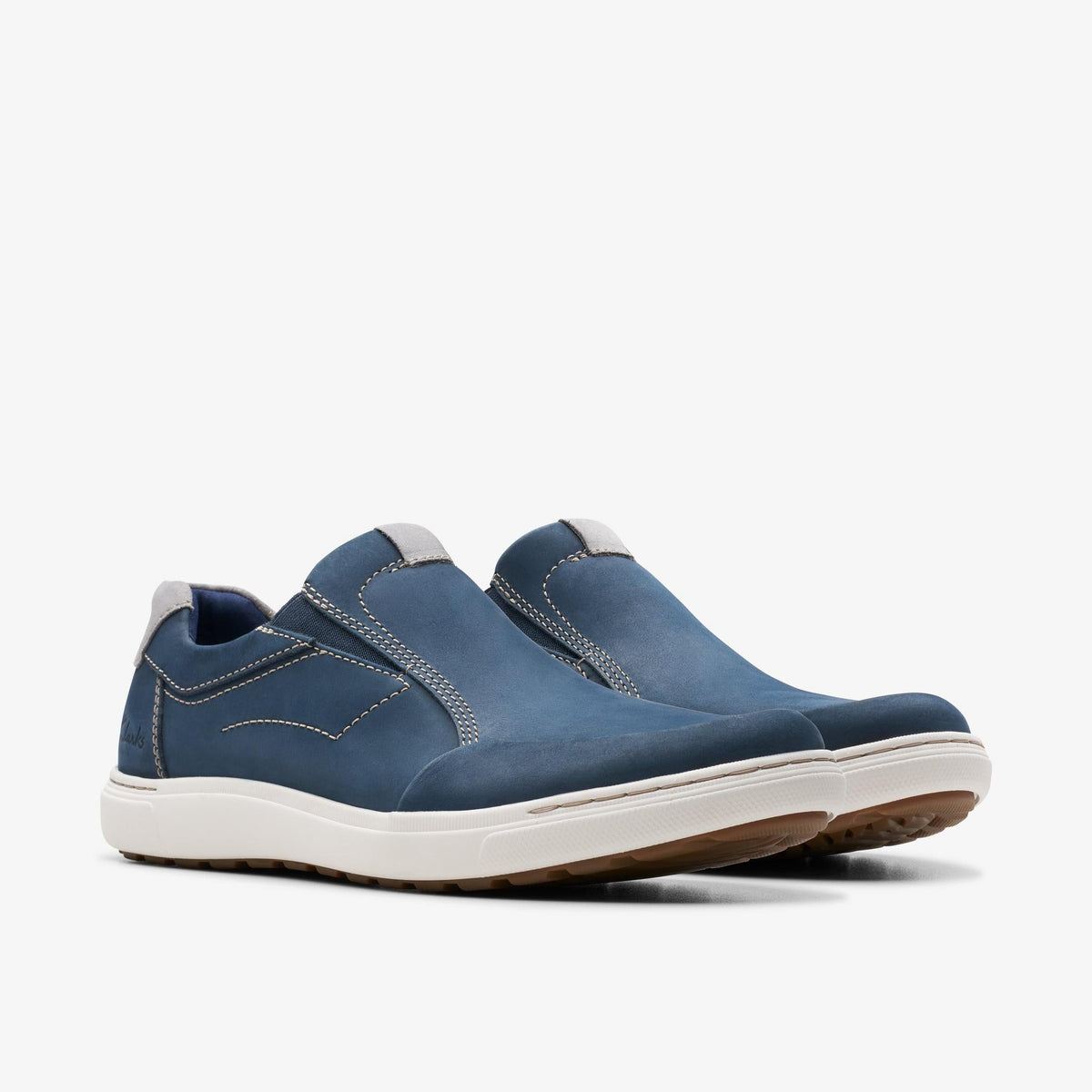 Clarks Mapstone Step Men's Navy Nubuck 26176892 — sole view