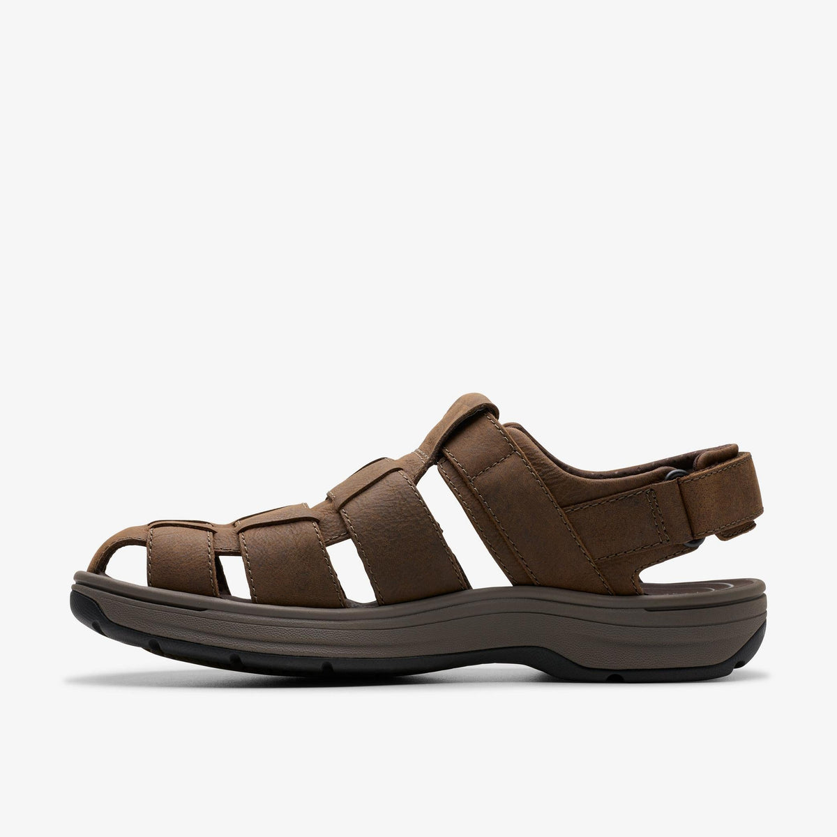 Clarks Saltway Cove Men's Dark Brown Leather 26176900 — side view