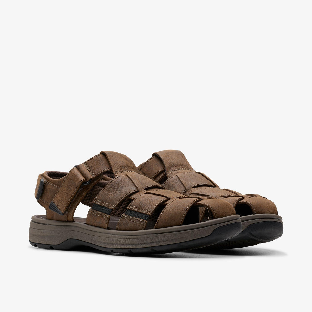 Clarks Saltway Cove Men's Dark Brown Leather 26176900 — sole view