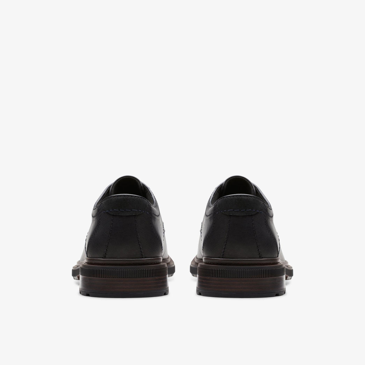 Clarks Burchill Derby Men's Black Leather 26176927 — detail view