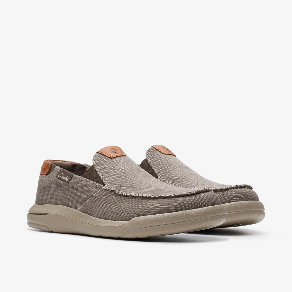 Clarks Driftlite Step Men's Taupe Canvas 26176941 — sole view