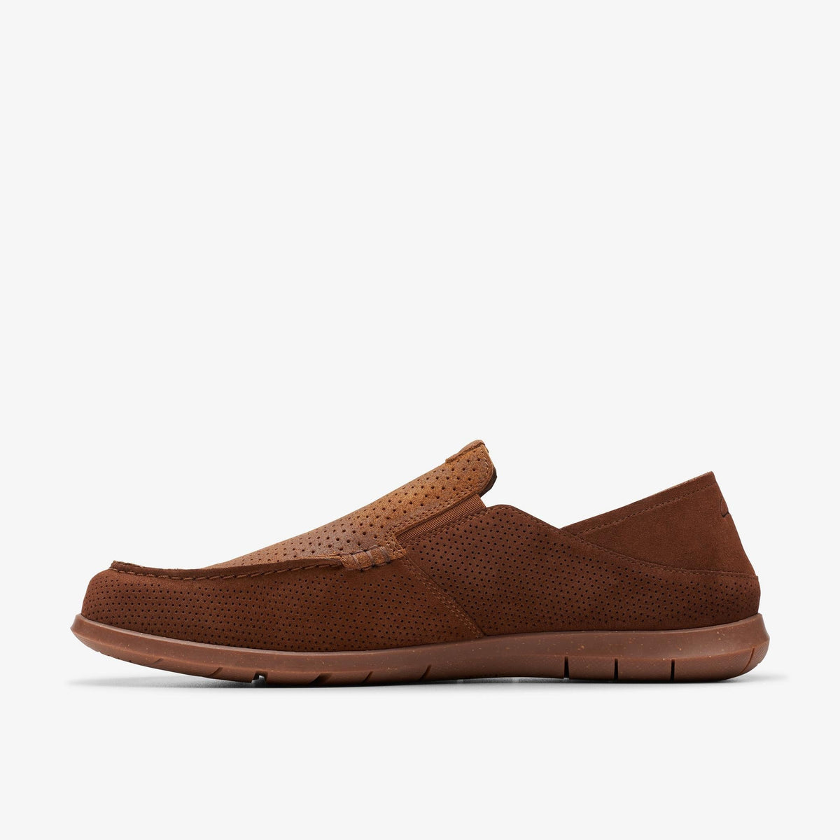 Clarks Flexway Easy Men's Dark Brown Suede 26176946 — side view