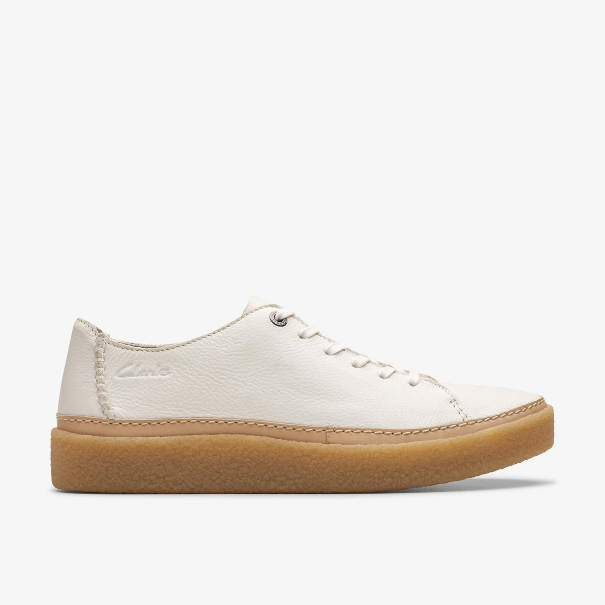 Clarks Oakpark Low Men's White Leather 26176967