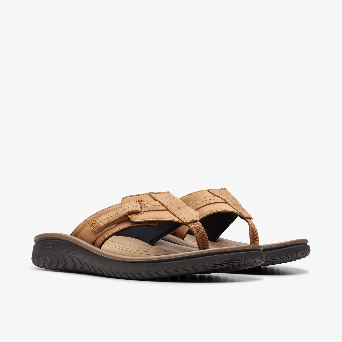 Clarks Wesley Sun Men's Tan Leather 26176990 — sole view