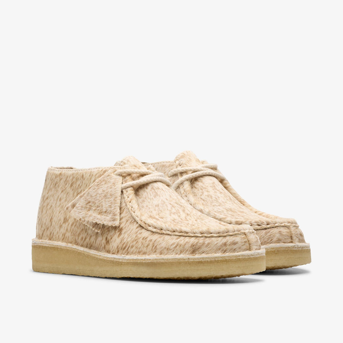 Clarks Originals Desert Nomad Women's Speckled Hair On Calf Hair 26178079 — sole view