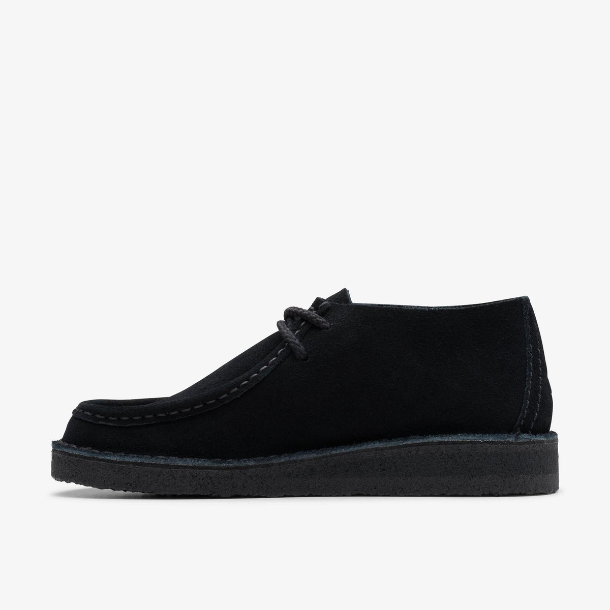 Clarks Originals Desert Nomad Women's Black Suede 26178086 — side view