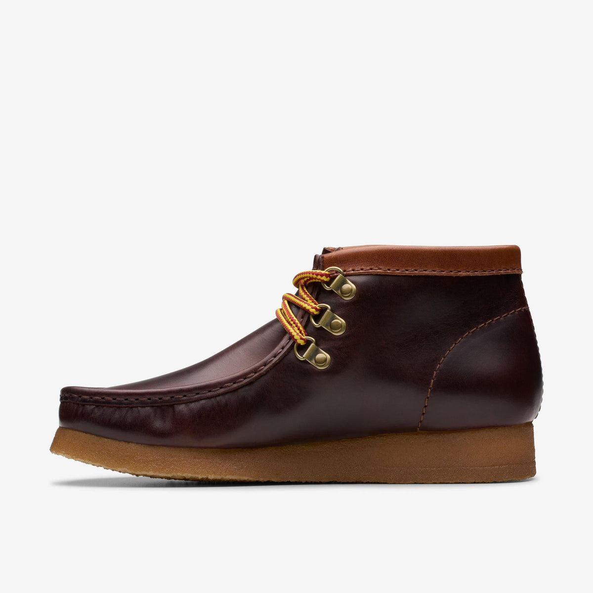 Clarks Originals Wallabee Boot Men's Burgandy 26178095 — side view