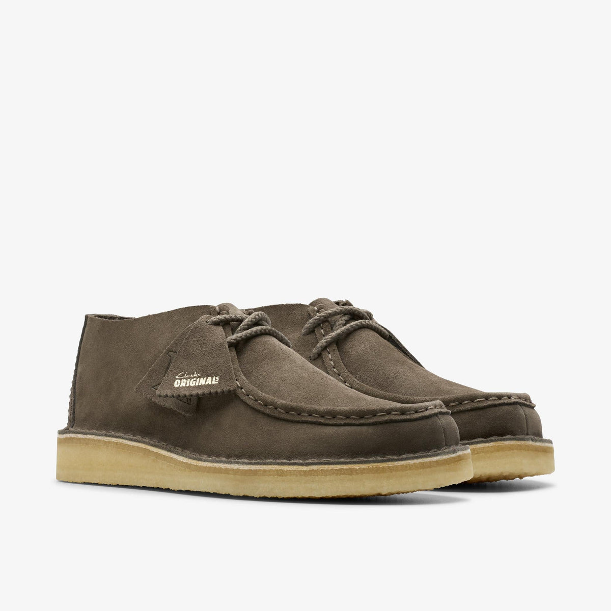 Clarks Originals Desert Nomad Men's Mole Grey Suede 26178174 — sole view