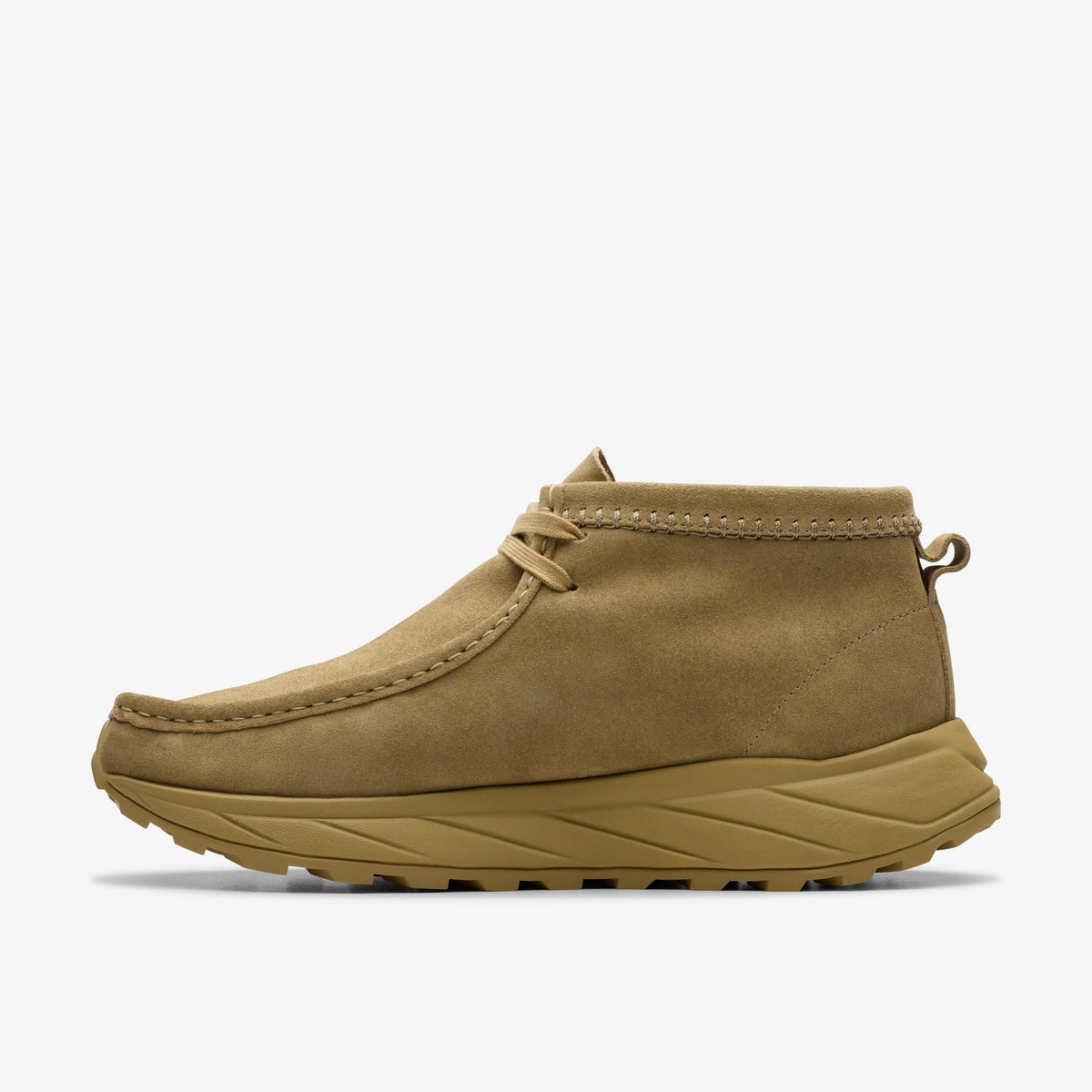 Clarks Originals Wallabee Eden Men's Dark Sand Suede 26178177 — side view