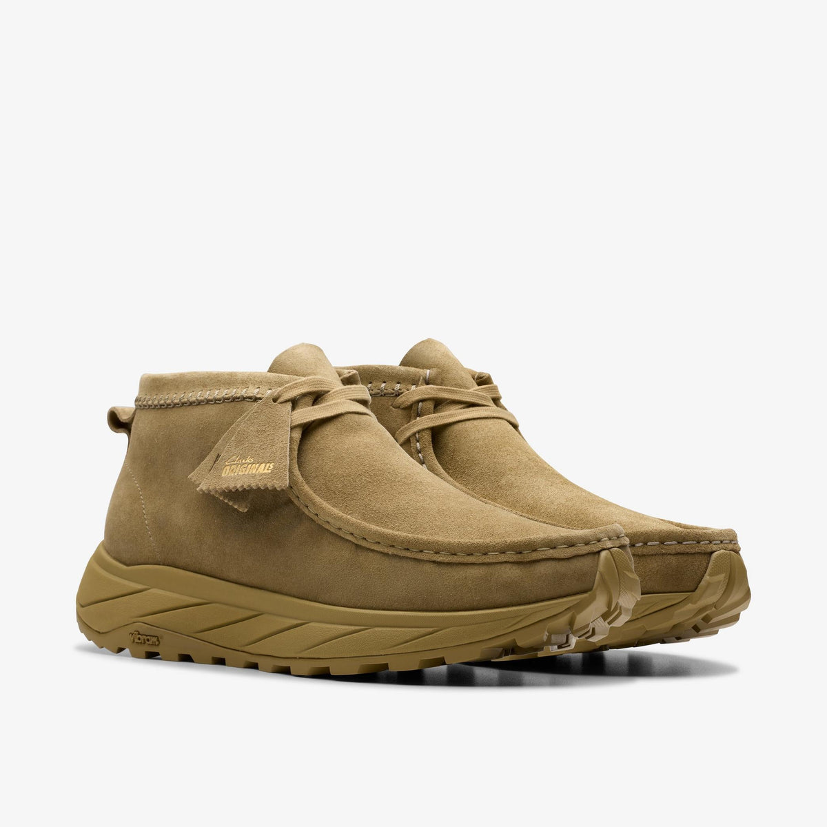Clarks Originals Wallabee Eden Men's Dark Sand Suede 26178177 — sole view