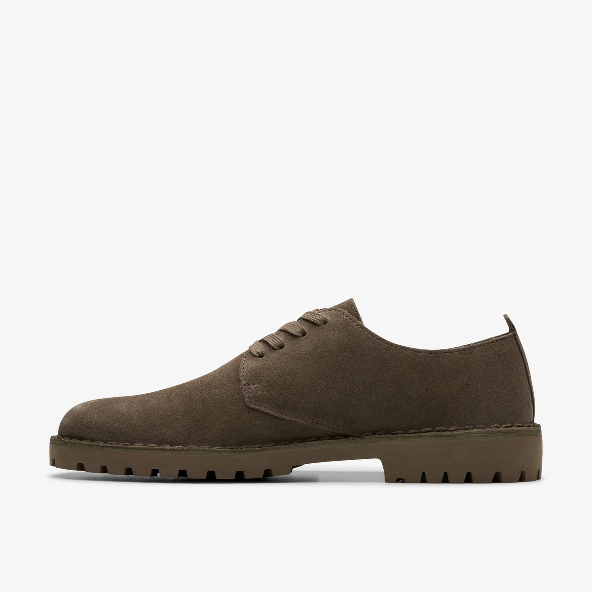 Clarks DESERT ROCK LO Men's Mole Grey Suede 26178198 — side view