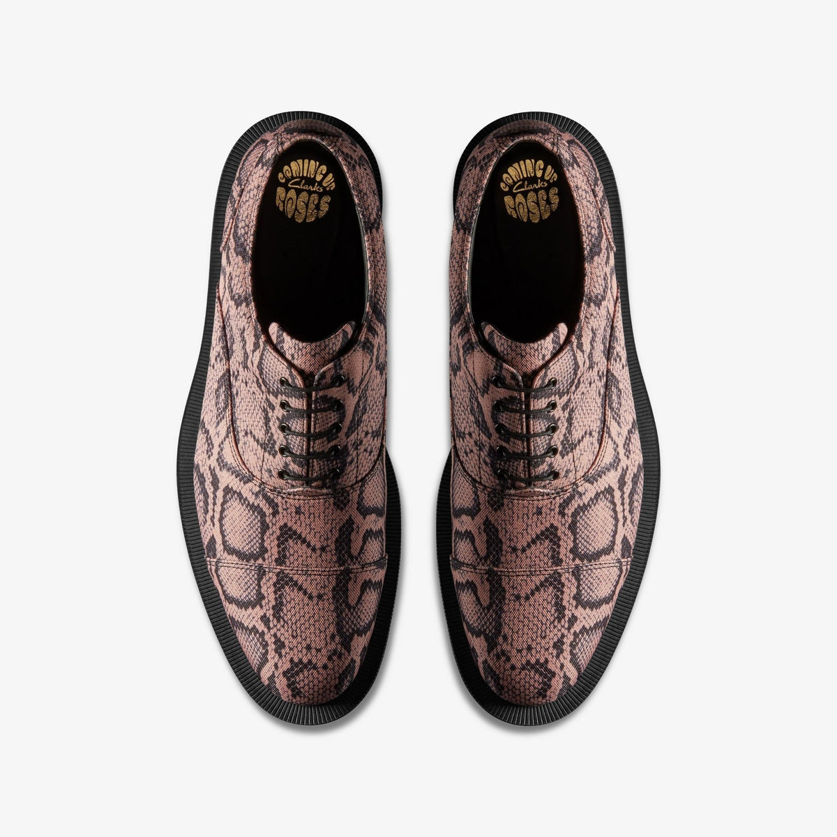 Clarks Originals x Martine Rose Oxford 2 Women's Rose Textile 26178329 — top view