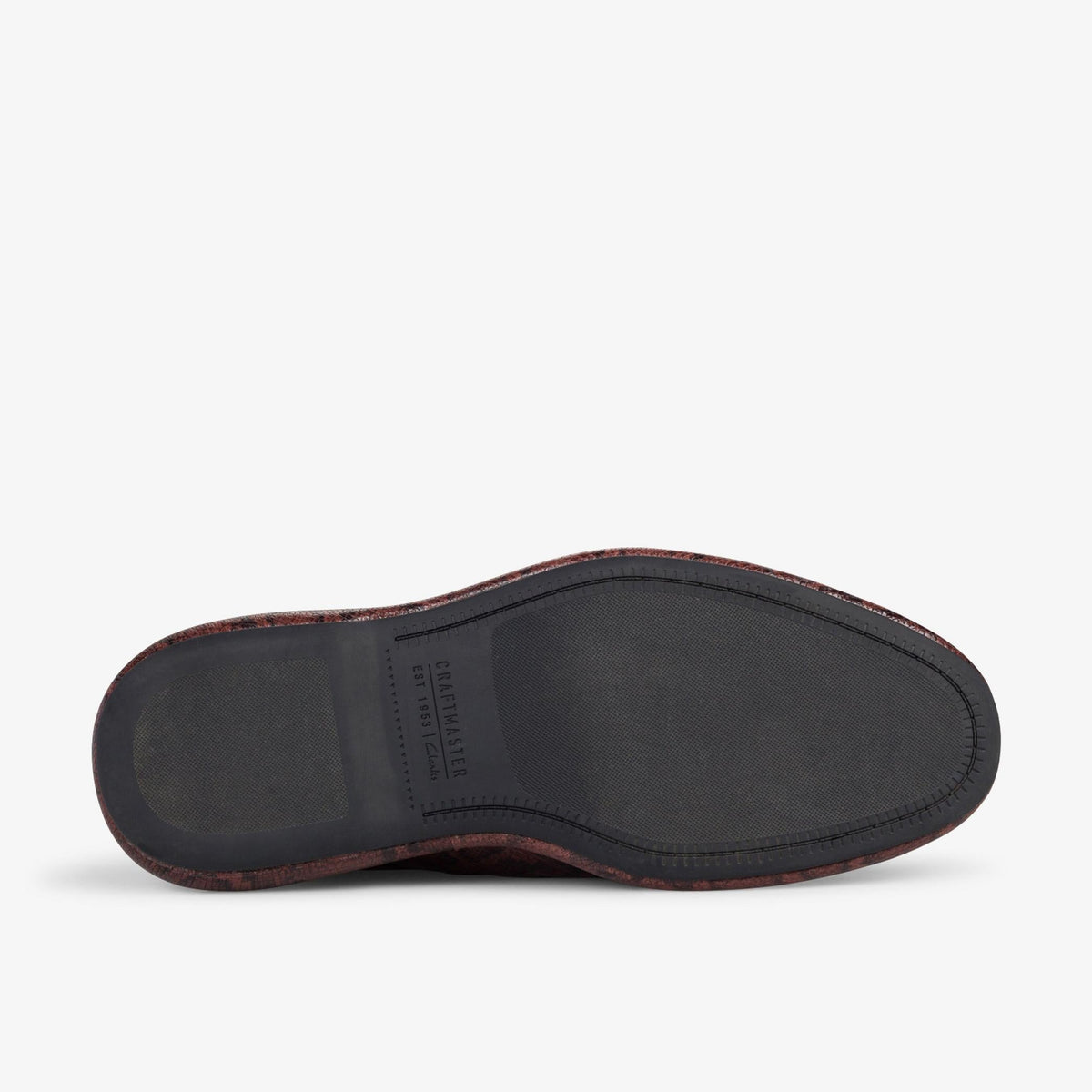 Clarks Originals x Martine Rose Oxford 1 Men's Brown Snake 26178371 — rear view