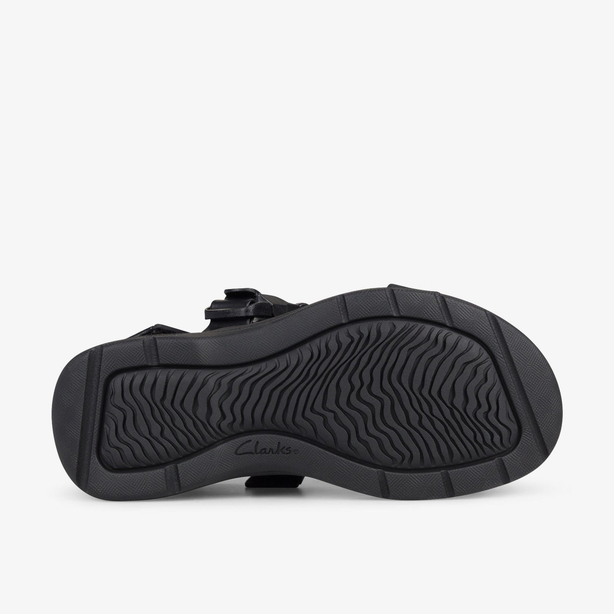 Clarks Cur Martine Rose Sandal 1 Men's Black Leather 26178377 — rear view