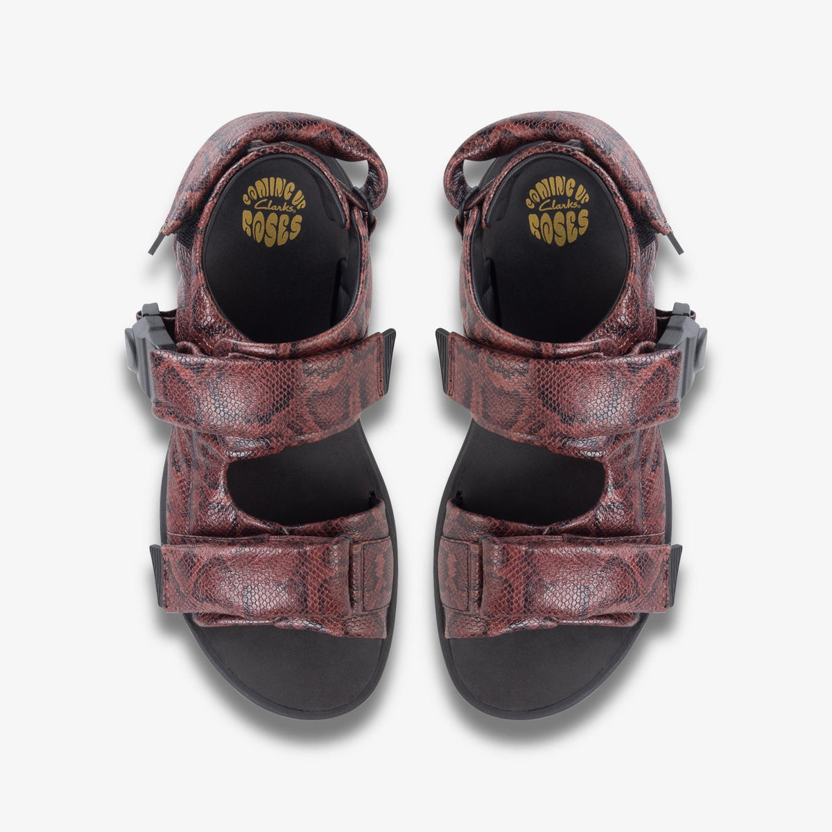 Clarks Originals x Martine Rose Sandal 1 Men's Brown Snake 26178378 — top view