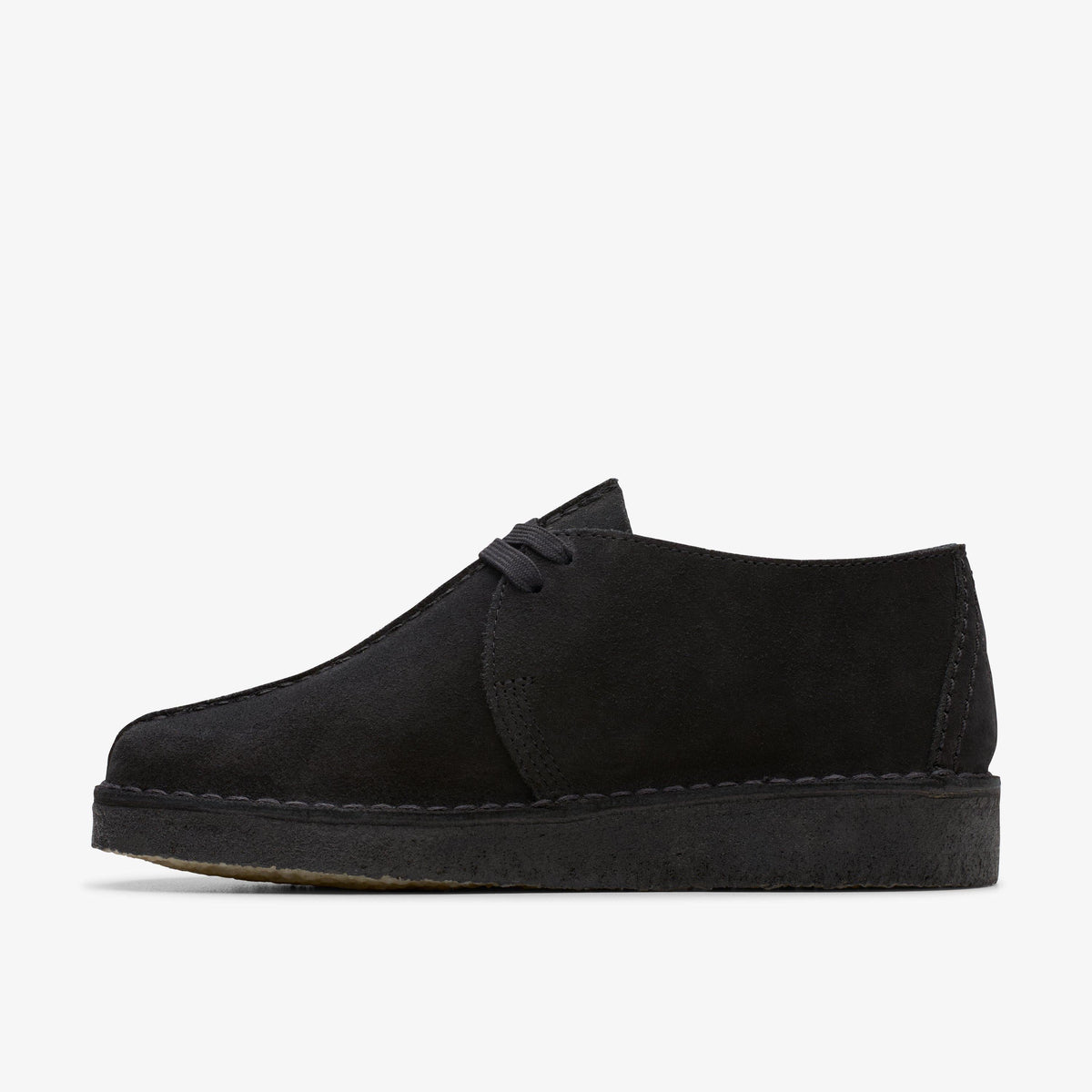 Clarks Originals Desert Trek Men's Black Suede 26178476 — side view