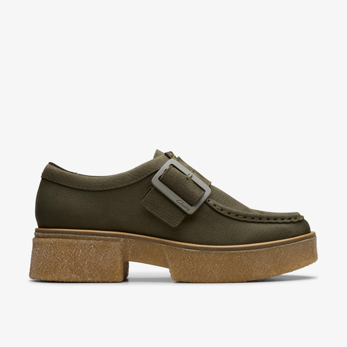Clarks Linoso Monk Women's Dark Green Nubuck 26178679