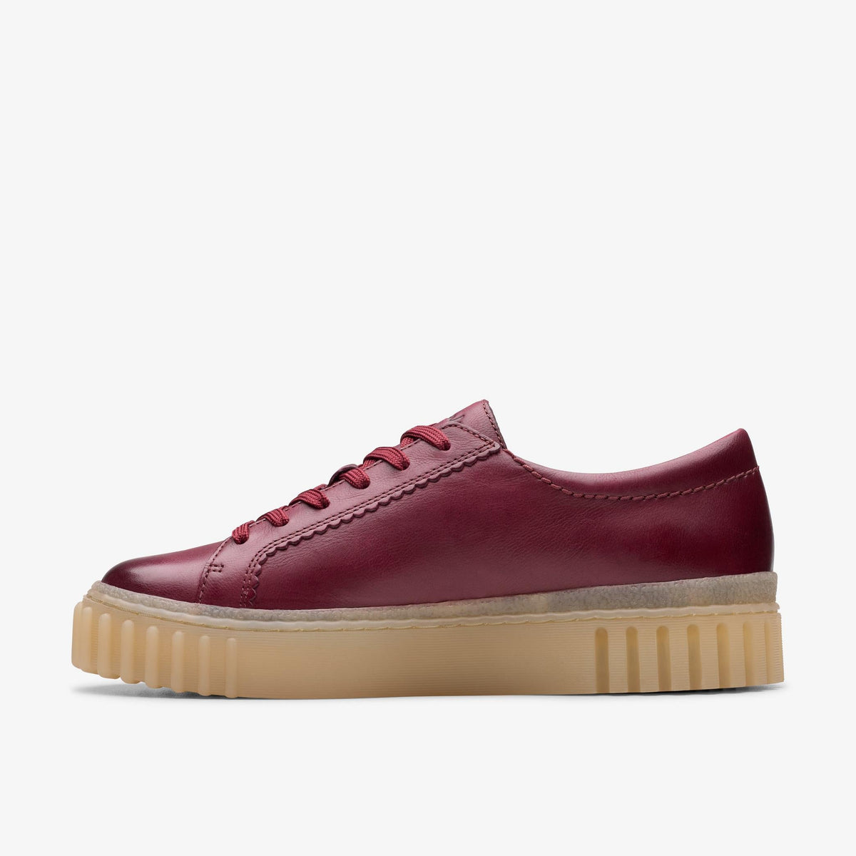 Clarks Mayhill Walk Women's Burgundy Leather 26178853 — side view