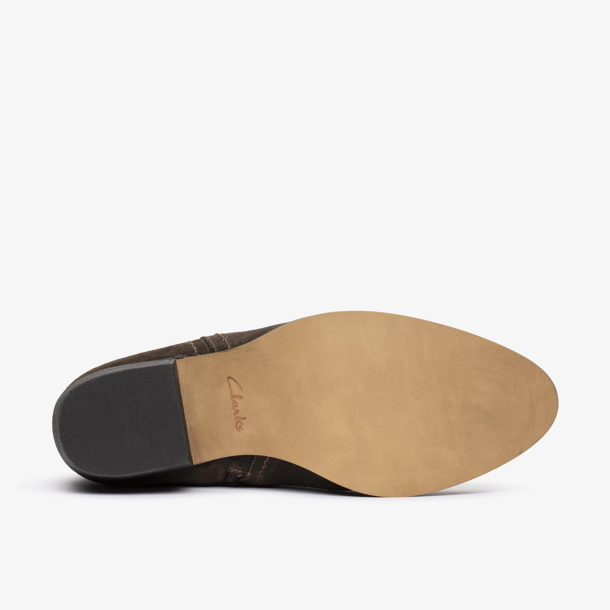 Clarks Octavia Up Women's Dark Brown Suede 26179080 — rear view