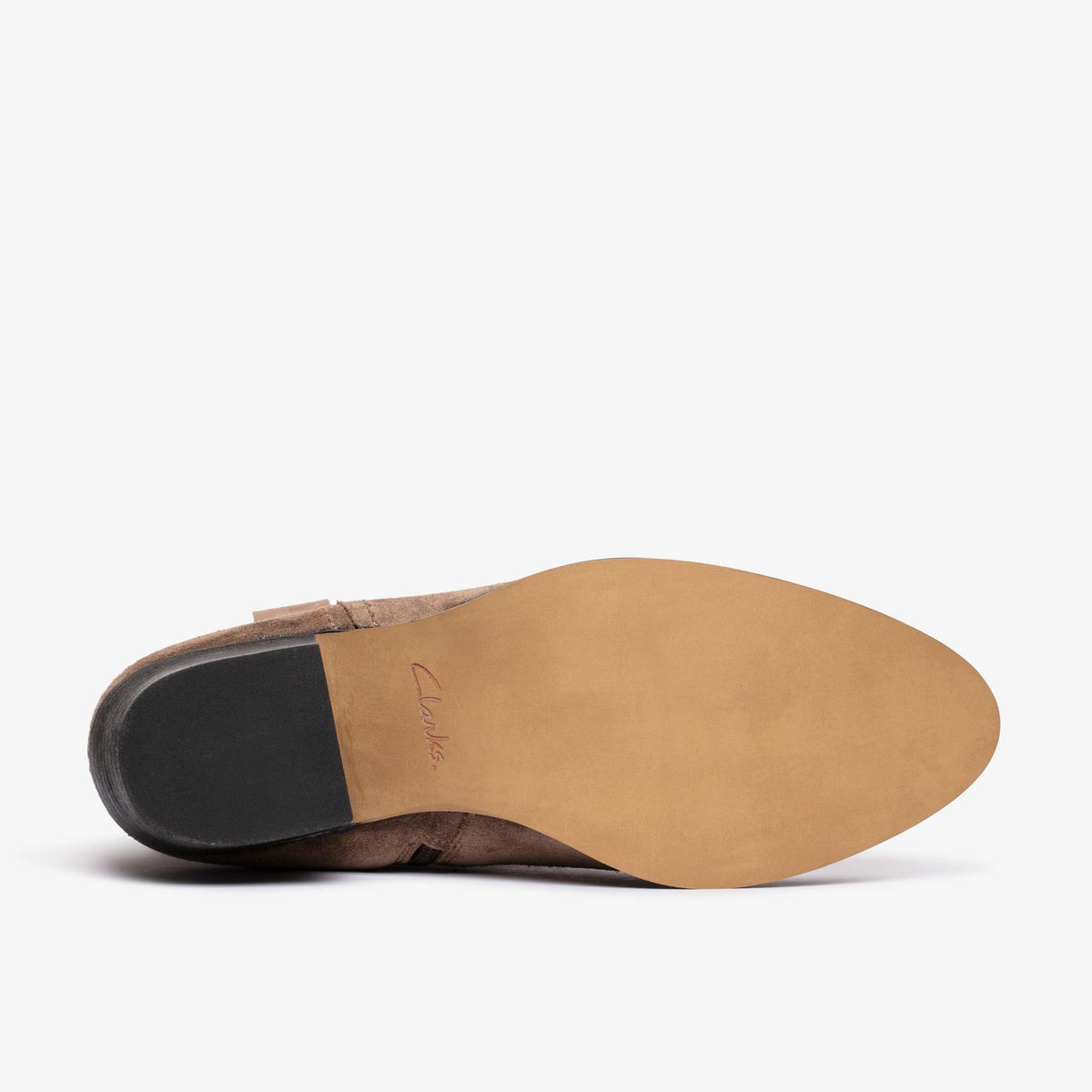 Clarks Octavia Up Women's Taupe Suede 26179081 — rear view