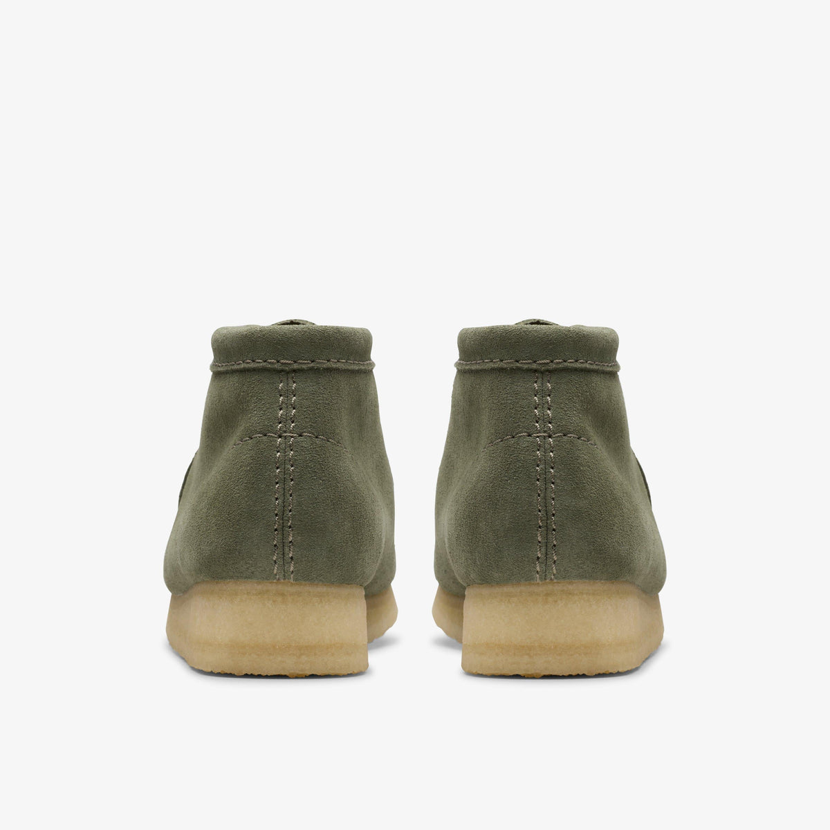 Clarks Originals Wallabee Boot Women's Khaki/Green Suede 26179160 — detail view