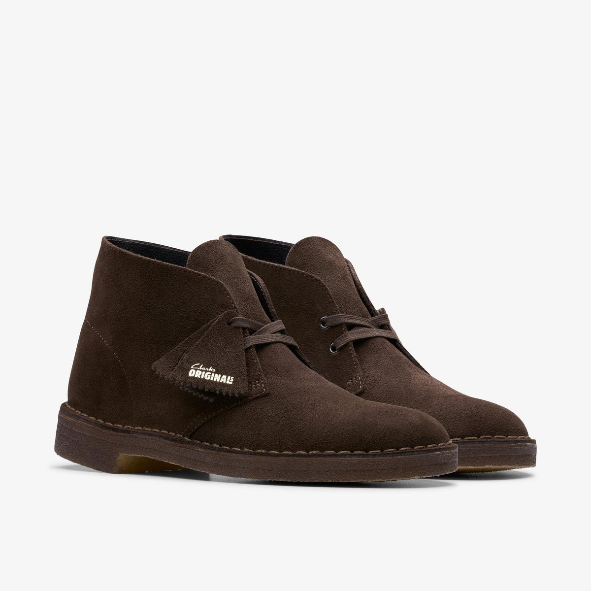 Clarks Originals Desert Boot Men's Chukka Boots - Brown Suede 26179170 — sole view