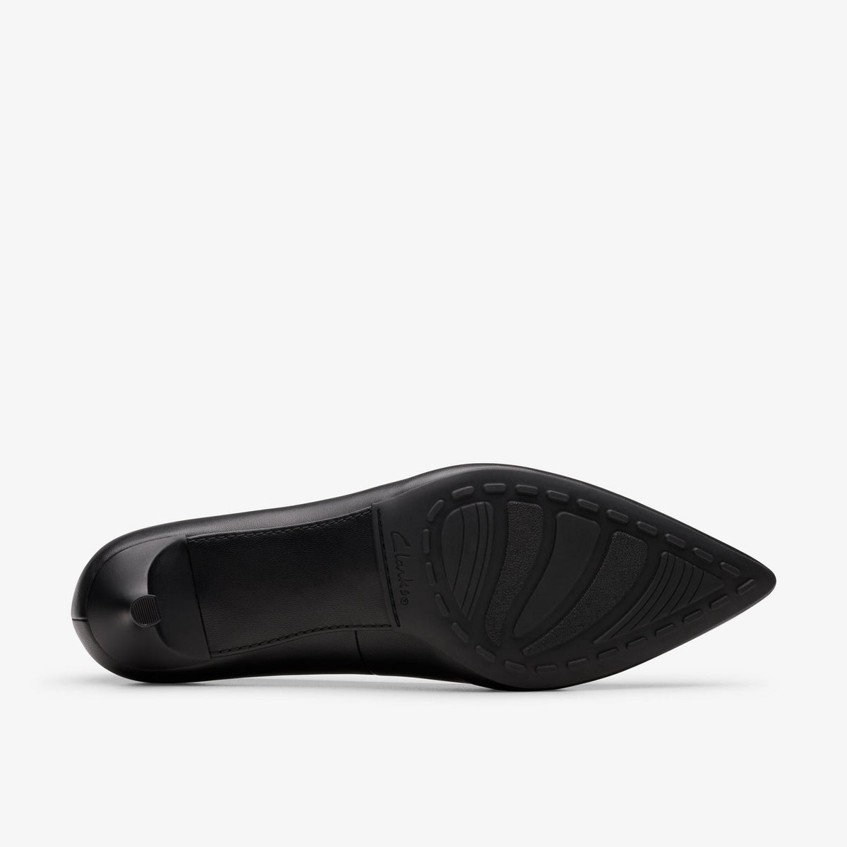 Clarks Adela Court Women's Black Leather 26179296 — rear view
