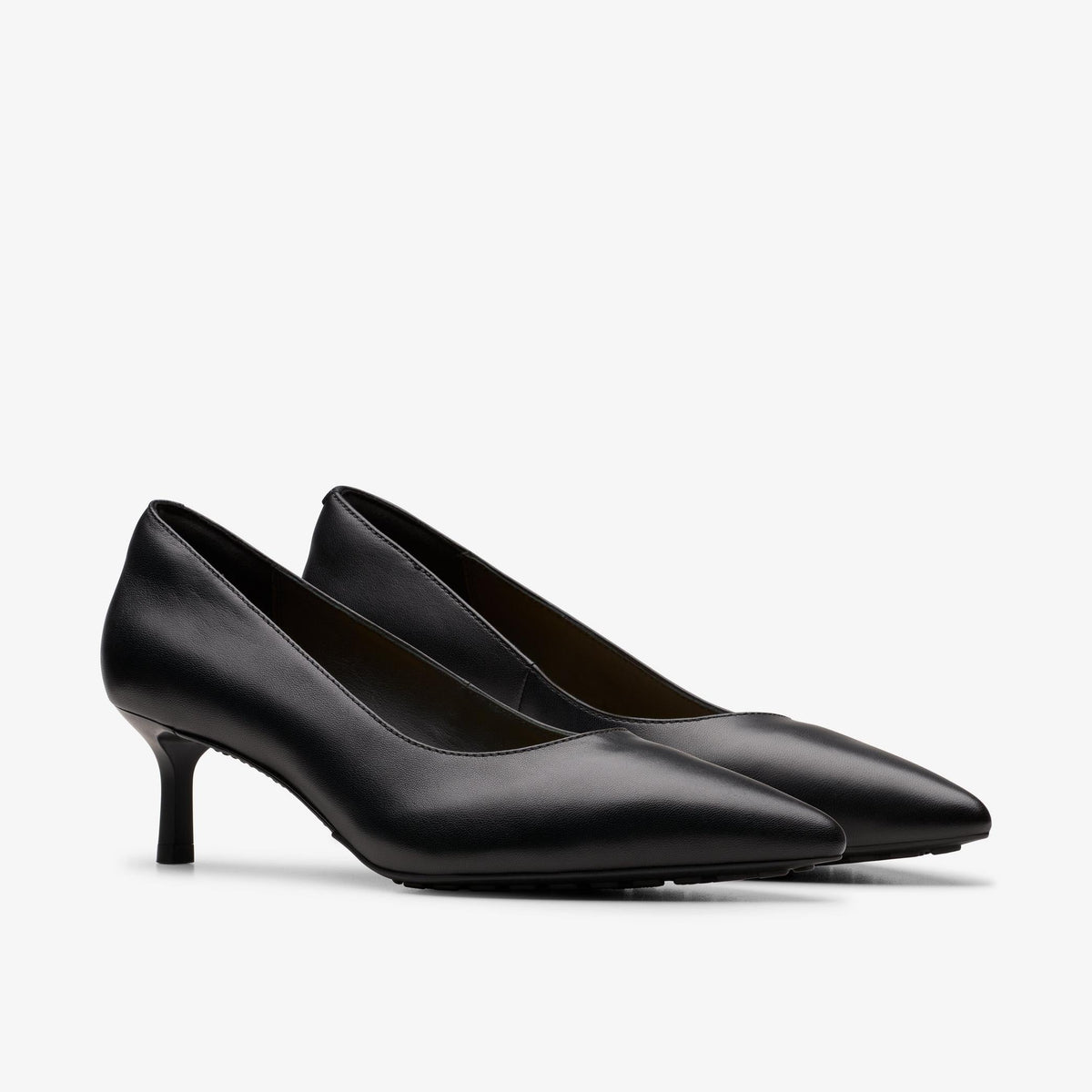 Clarks Adela Court Women's Black Leather 26179296 — sole view