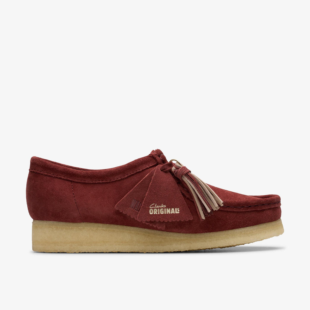 Clarks Originals Wallabee Women's Deep Red Suede 26179317