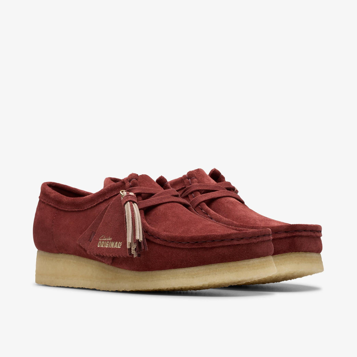 Clarks Originals Wallabee Women's Deep Red S 26179317 — sole view