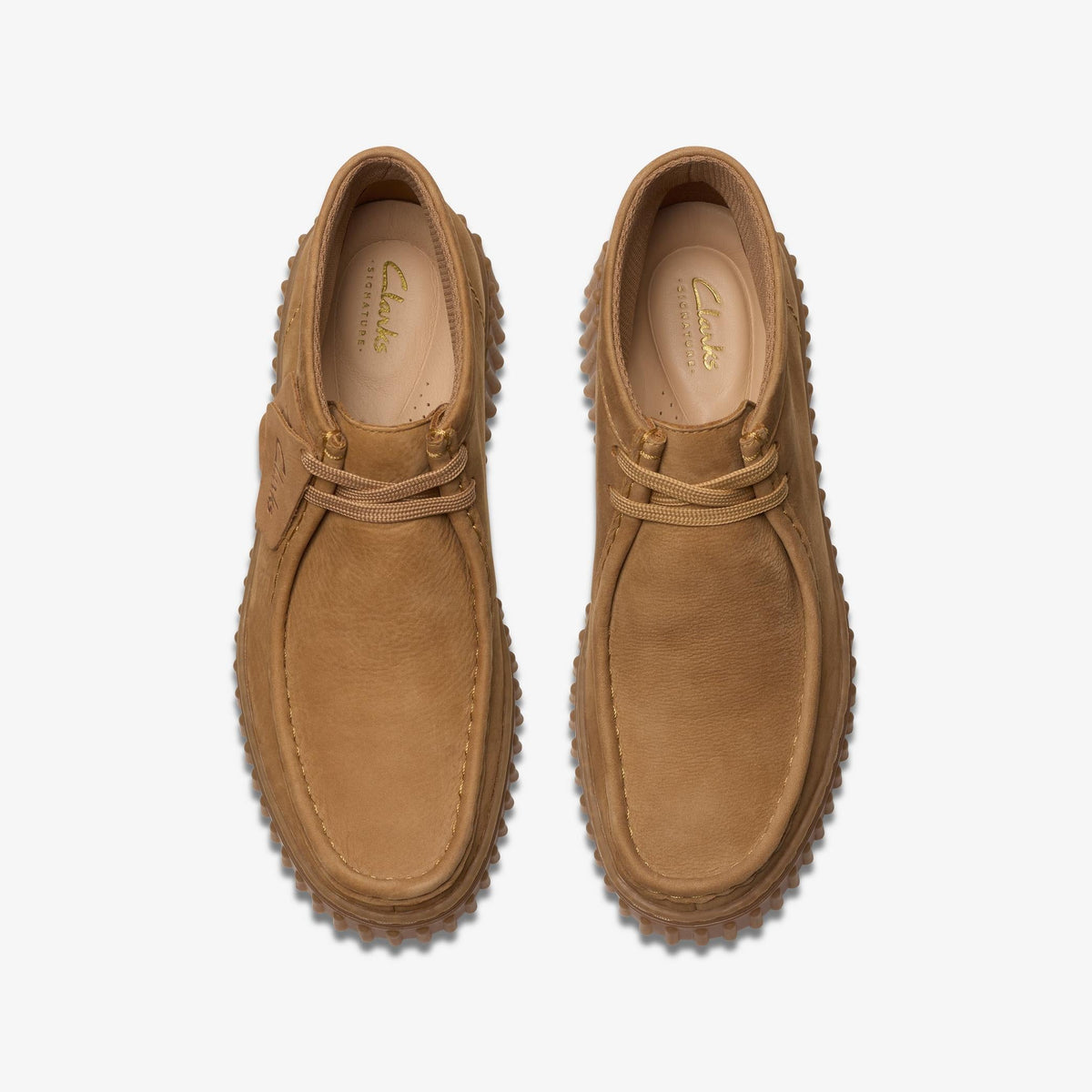 Clarks Torhill Moss Women's Light Tan Nubuck 26179359 — top view