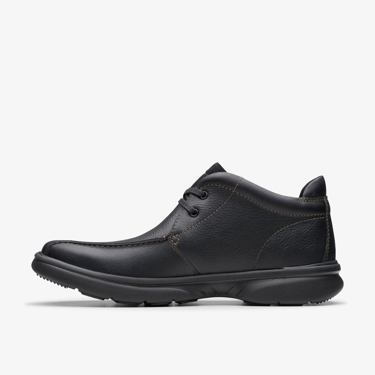 Clarks Bradley Up Men's Black Leather 26179375 — side view