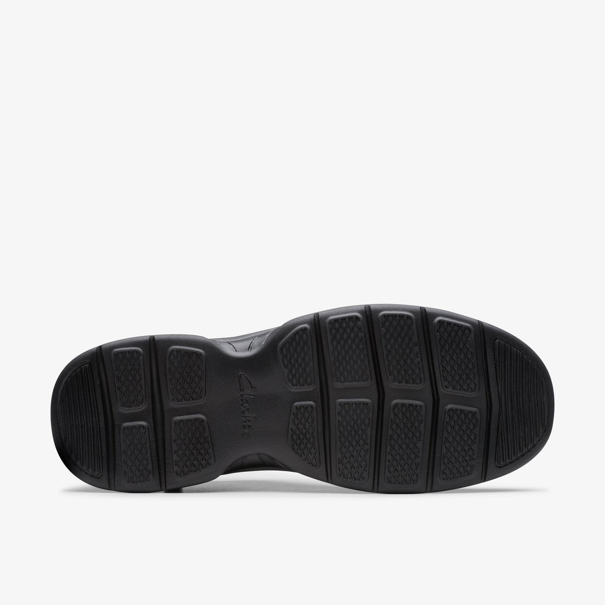 Clarks Bradley Up Men's Black Leather 26179375 — rear view