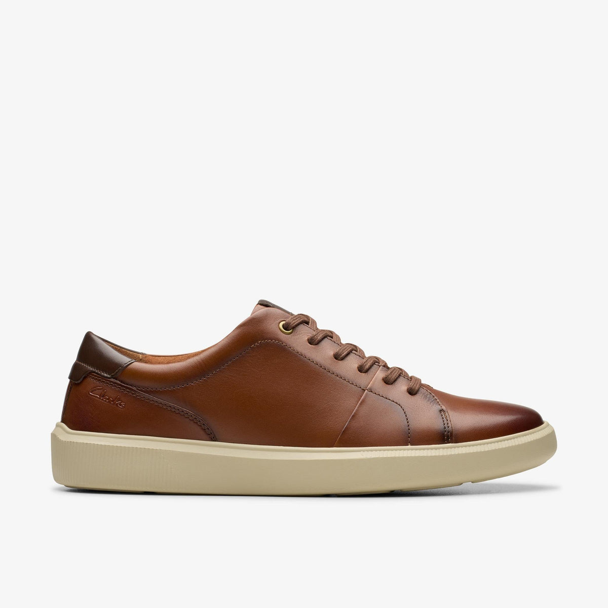 Clarks Brodin Lace Men's Dark Tan Leather 26179391