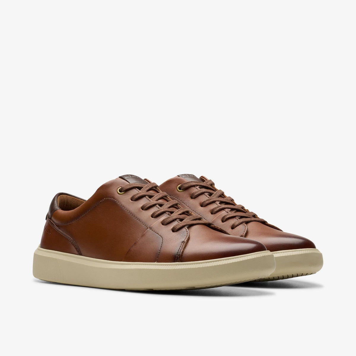 Clarks Brodin Lace Men's Dark Tan Leather 26179391 — sole view