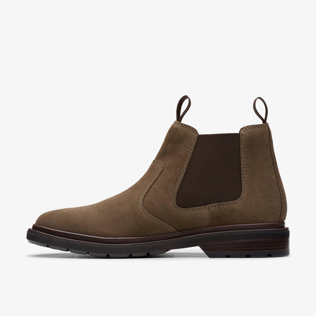 Clarks Burchill Up Men's Taupe Suede 26179404 — side view