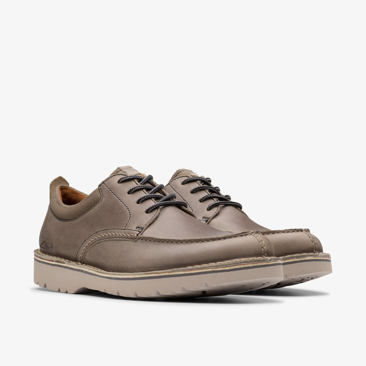 Clarks Eastridge Moc Men's Grey Leather 26179426 — sole view