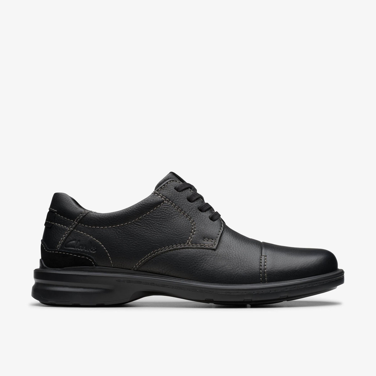 Clarks Originals Gessler Cap Men's Black Tumbled Leather 26179429