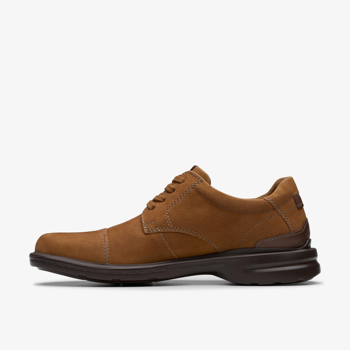 Clarks Gessler Cap Men's Cola Nubuck 26179431 — side view