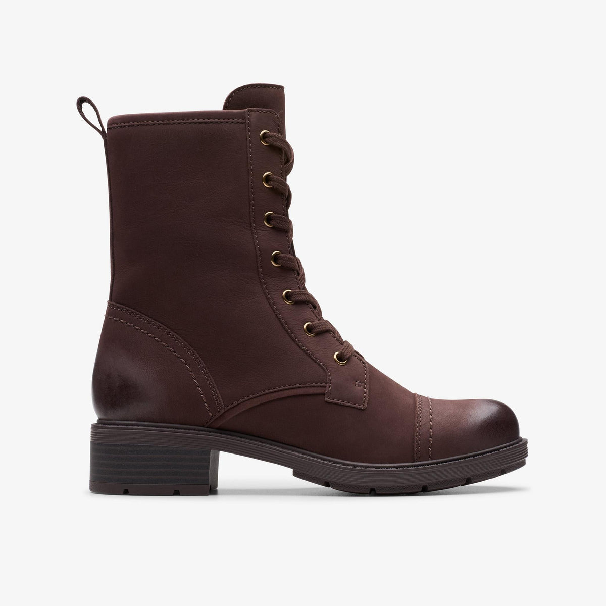 Clarks Hearth Maye Boot Women's Dark Brown , Nubuck 26179618