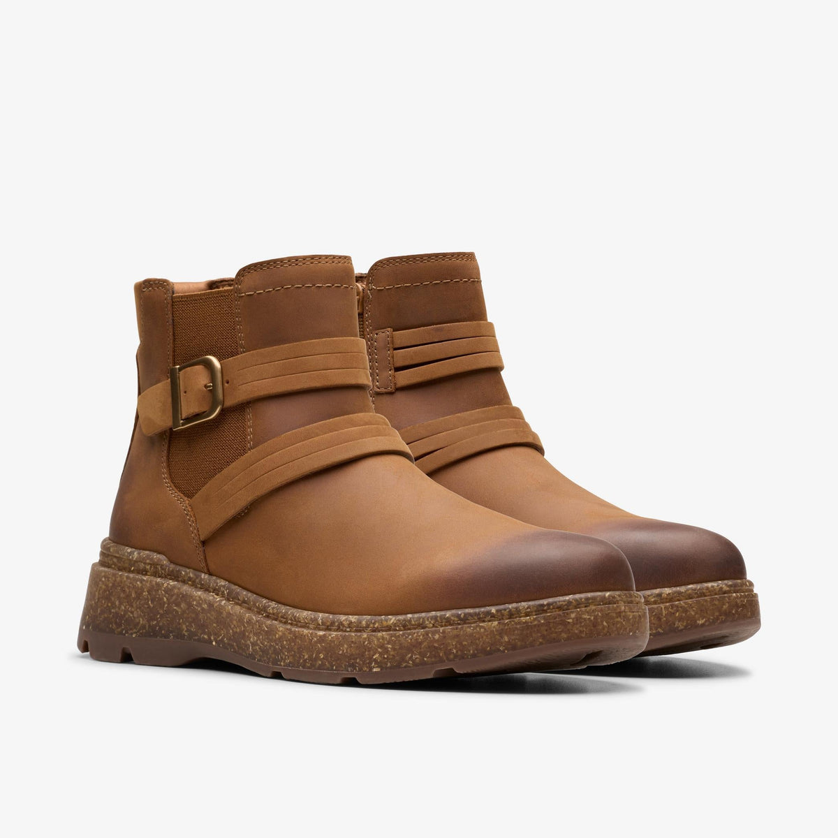 Clarks Noralyn Strap Women's Tan Leather 26180101 — sole view