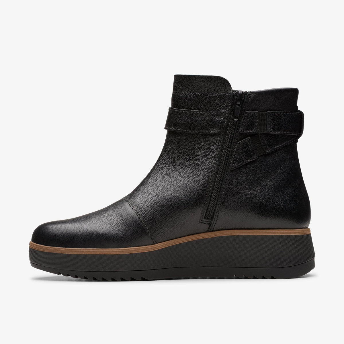 Clarks Zylah Faye Women's Black Leather 26180102 — side view