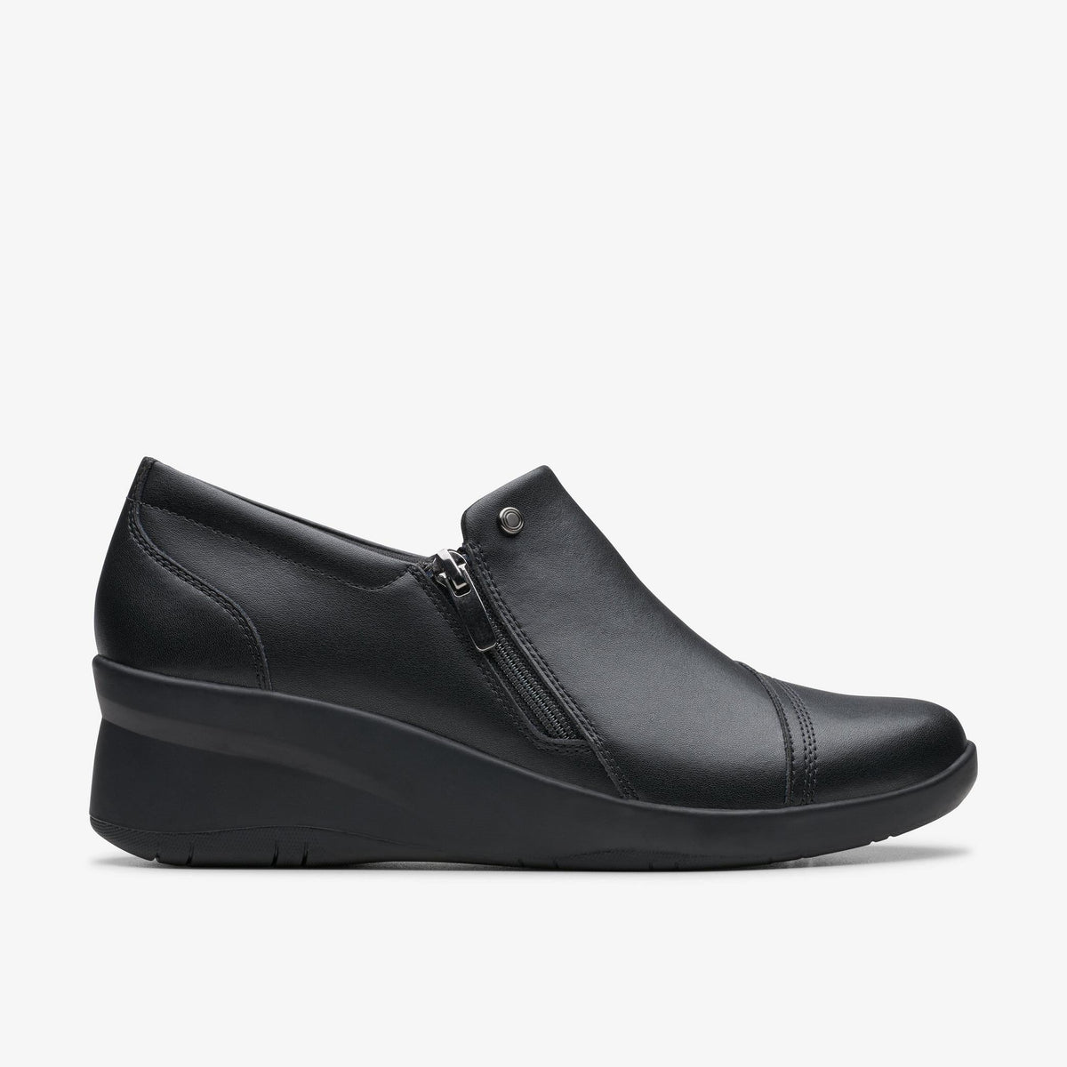 Clarks Suttyn Zip Women's Black Leather 26180145