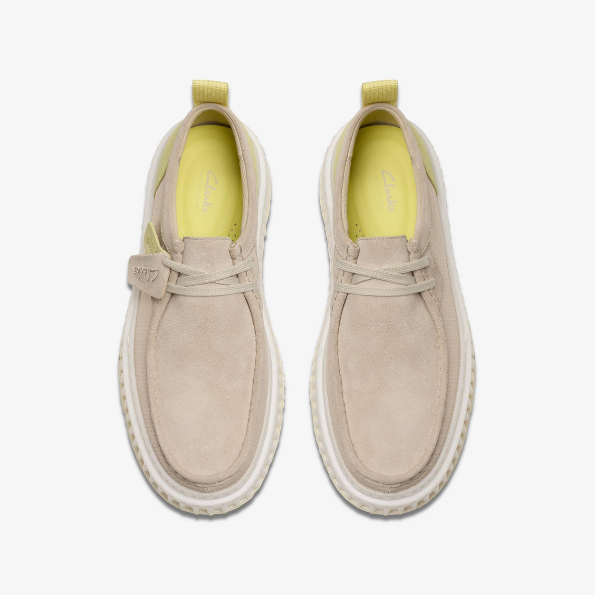 Clarks Torlite Lo Men's Ecru Combi Suede 26180156 — top view